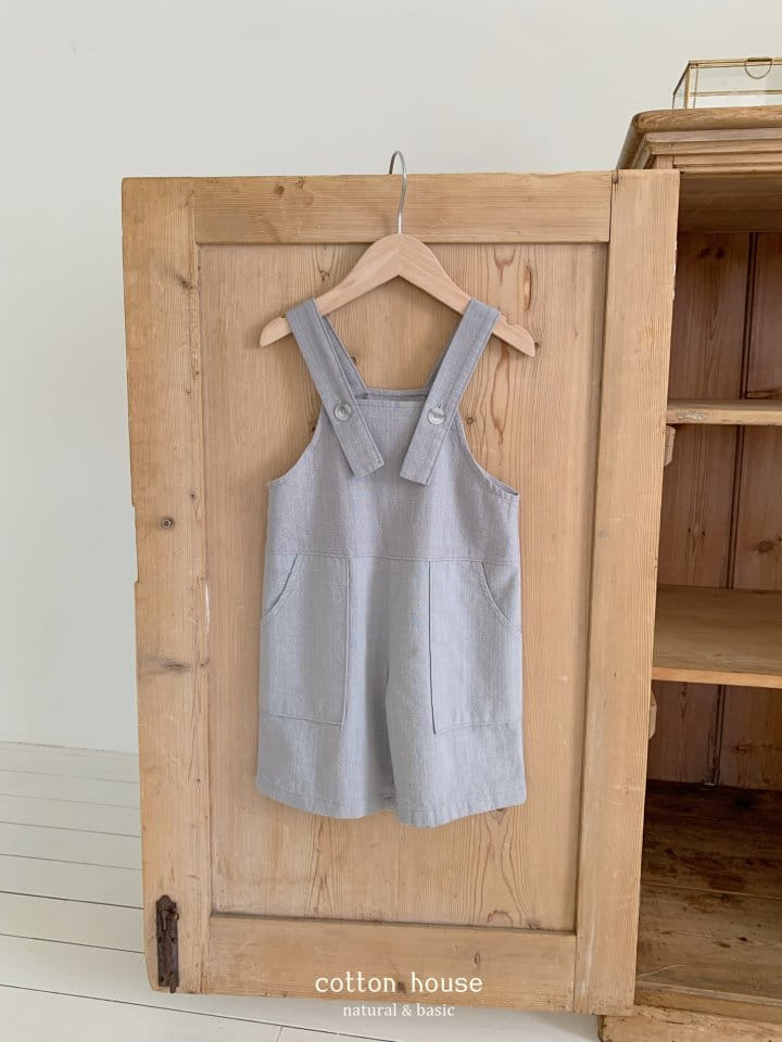 Cotton House - Korean Children Fashion - #minifashionista - Linen Dungarees Jumpsuit - 11