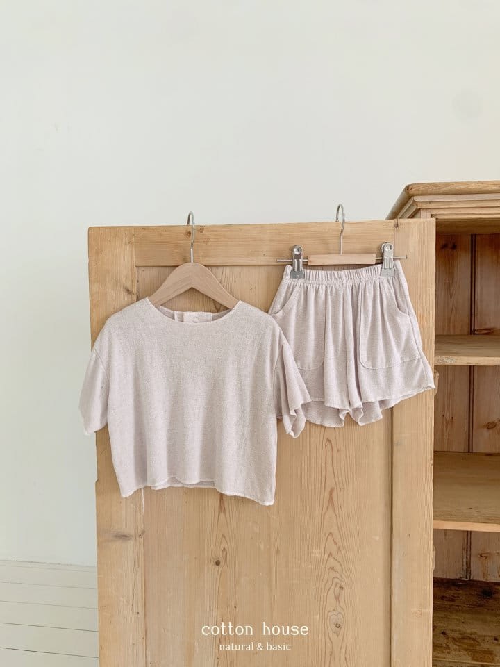 Cotton House - Korean Children Fashion - #minifashionista - Cooling Top Bottom Set - 3