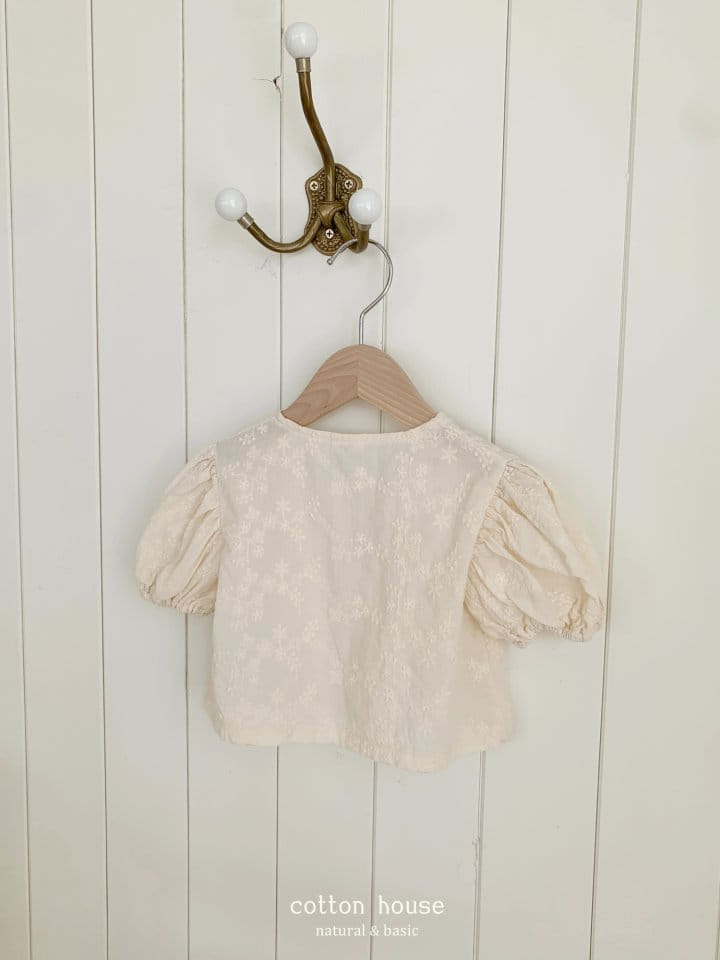 Cotton House - Korean Children Fashion - #minifashionista - Maju String Embroidery Cardigan - 8