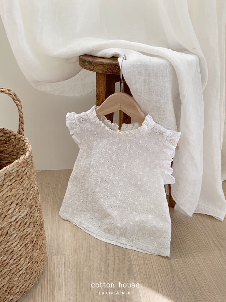 Cotton House - Korean Children Fashion - #stylishchildhood - Shirring Sleeveless Blouse