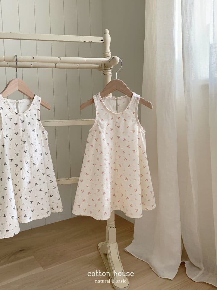 Cotton House - Korean Children Fashion - #stylishchildhood - Kale Flower Sleeveless One-Piece - 11