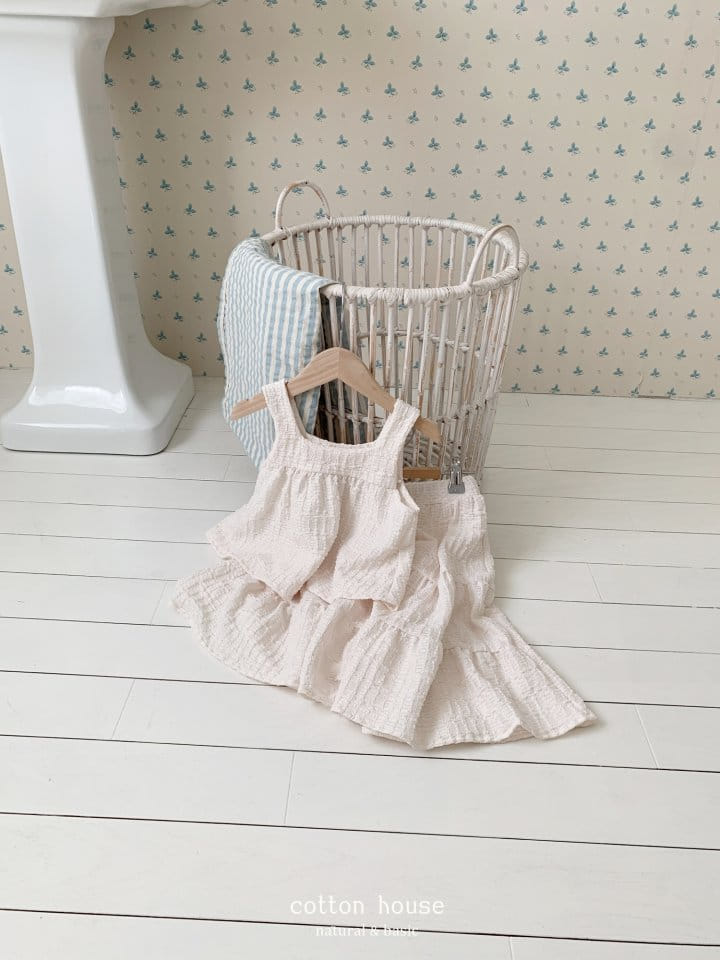 Cotton House - Korean Children Fashion - #stylishchildhood - Kan Kan Sleeveless Two Piece - 10