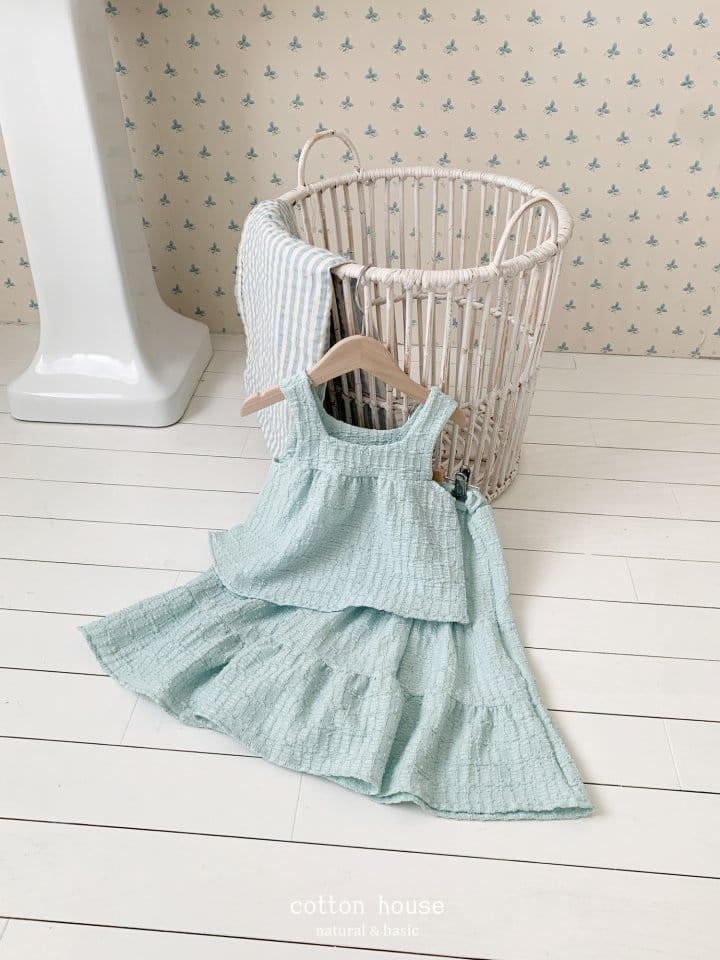 Cotton House - Korean Children Fashion - #toddlerclothing - Kan Kan Sleeveless Two Piece - 9