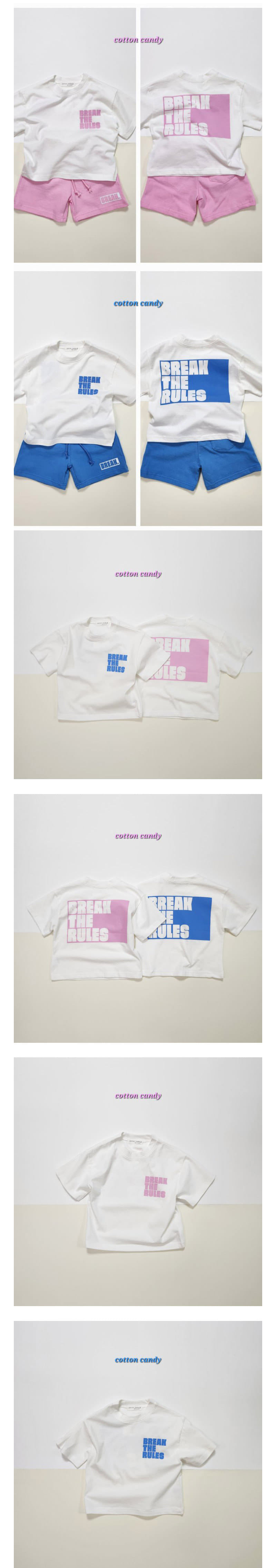 Cotton candy - Korean Children Fashion - #kidsshorts - Brake Tee - 2