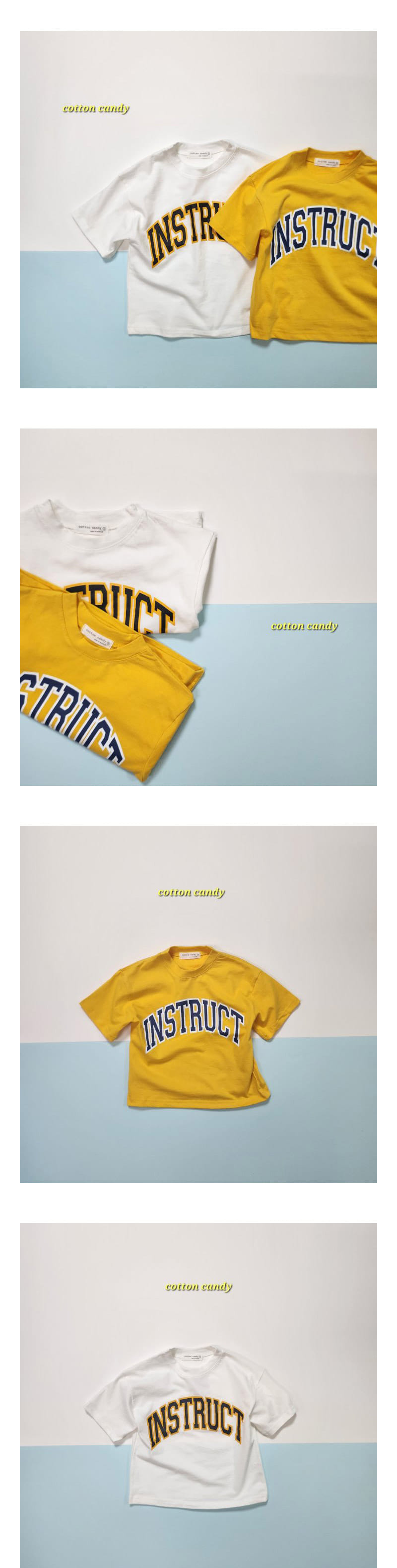 Cotton candy - Korean Children Fashion - #stylishchildhood - Alphabet Tee - 2