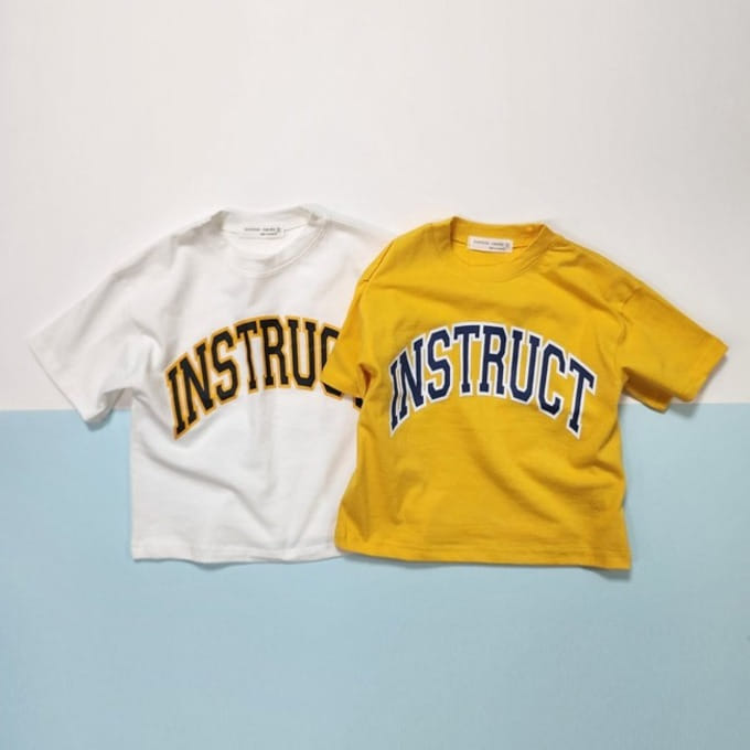 Cotton candy - Korean Children Fashion - #toddlerclothing - Alphabet Tee