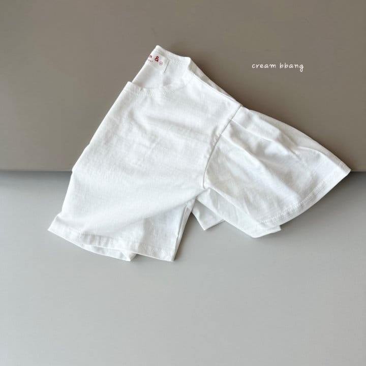 Cream Bbang - Korean Children Fashion - #magicofchildhood - Sleeve Wrinkle Crop Tee - 2
