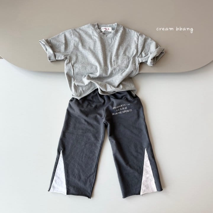 Cream Bbang - Korean Children Fashion - #prettylittlegirls - Wide Color Training Pants - 4