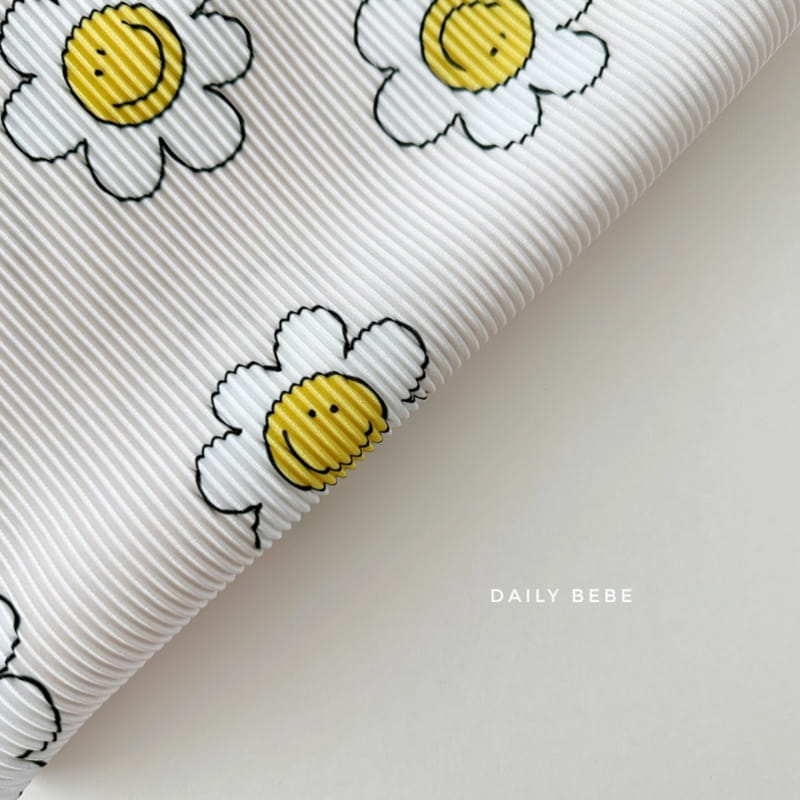 Daily Bebe - Korean Children Fashion - #childofig - Pattern Pleats  Top Bottom Set - 6