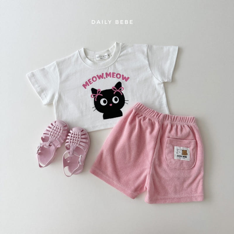 Daily Bebe - Korean Children Fashion - #childofig - Cat Crop Top - 10