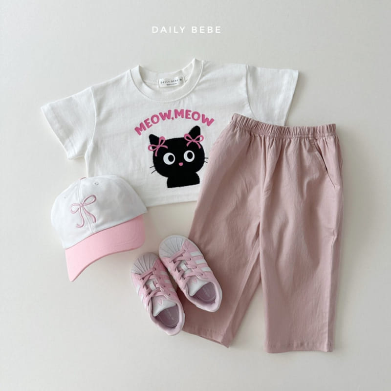 Daily Bebe - Korean Children Fashion - #childrensboutique - Cat Crop Top - 11