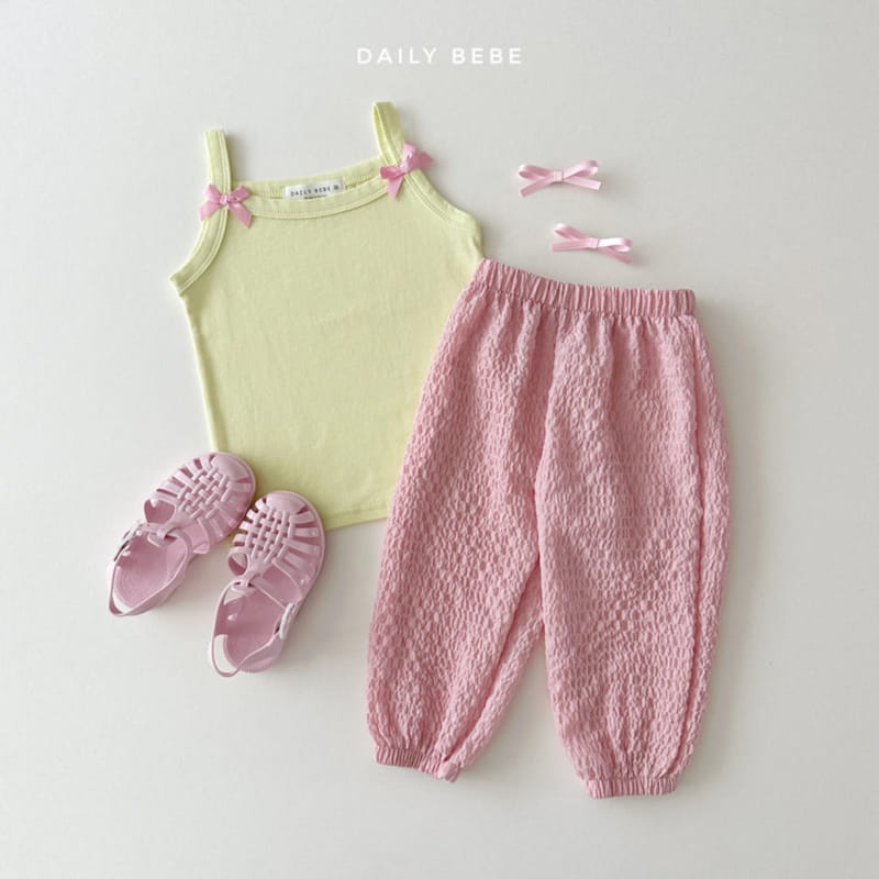 Daily Bebe - Korean Children Fashion - #designkidswear - Ribbon String Sleeveless Tee - 11