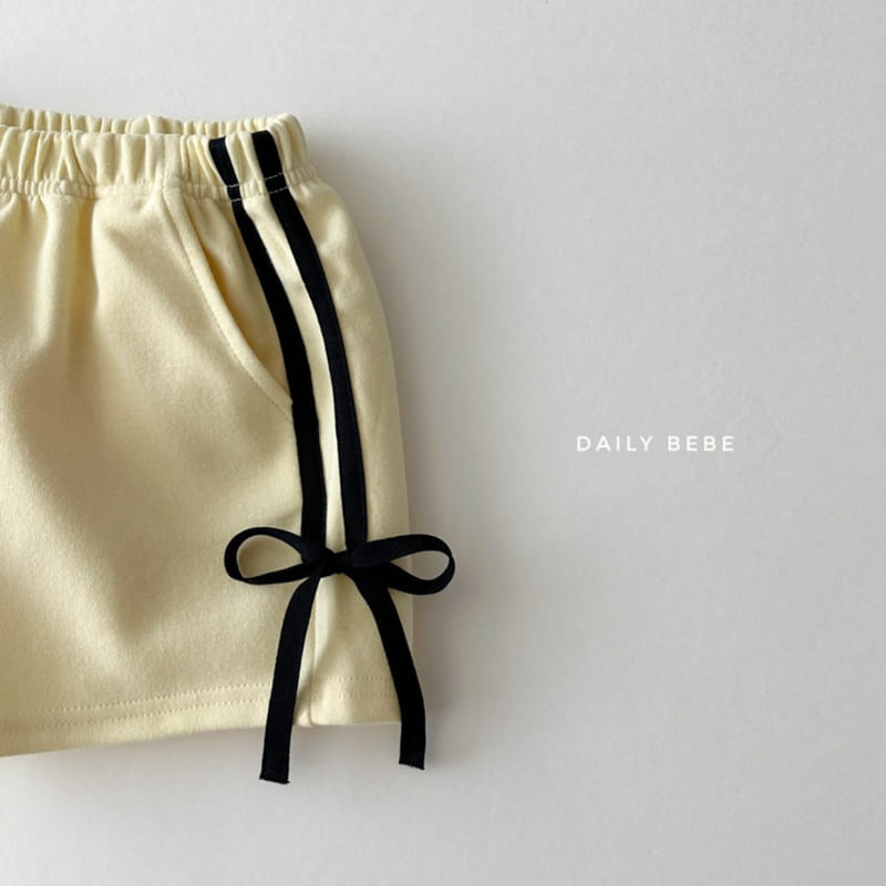 Daily Bebe - Korean Children Fashion - #discoveringself - Ribbon Tape Shorts - 3