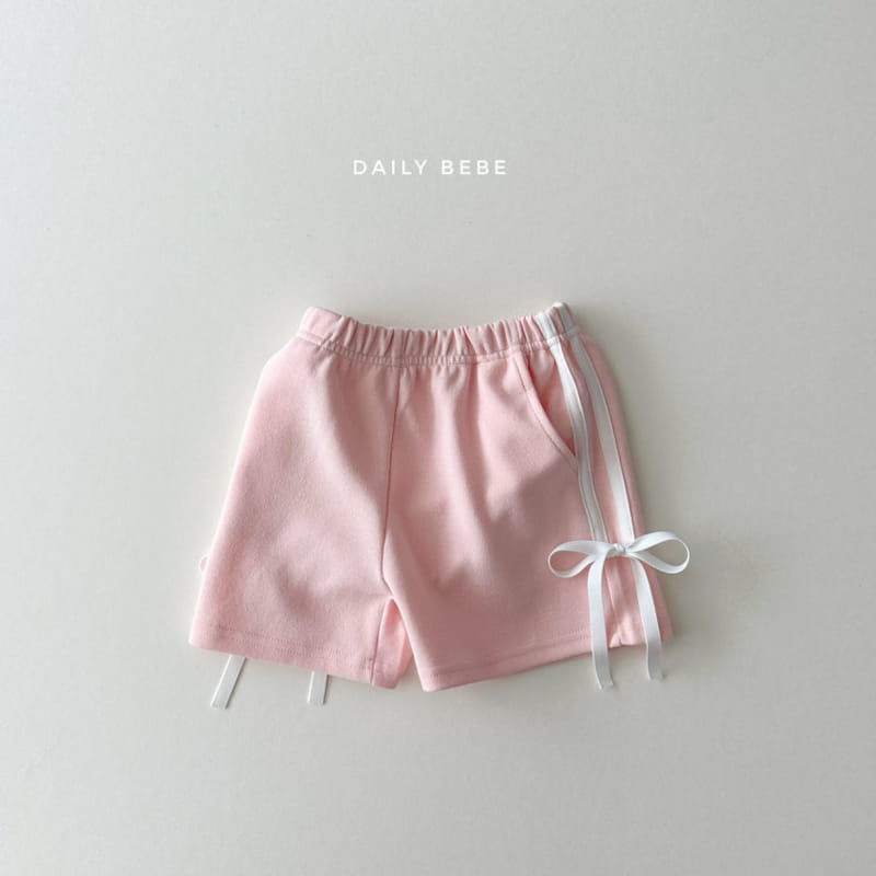 Daily Bebe - Korean Children Fashion - #discoveringself - Ribbon Tape Shorts - 4