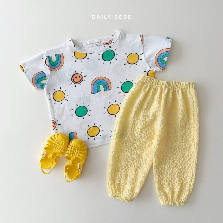 Daily Bebe - Korean Children Fashion - #fashionkids - Pattern Short Sleeve Tee - 4