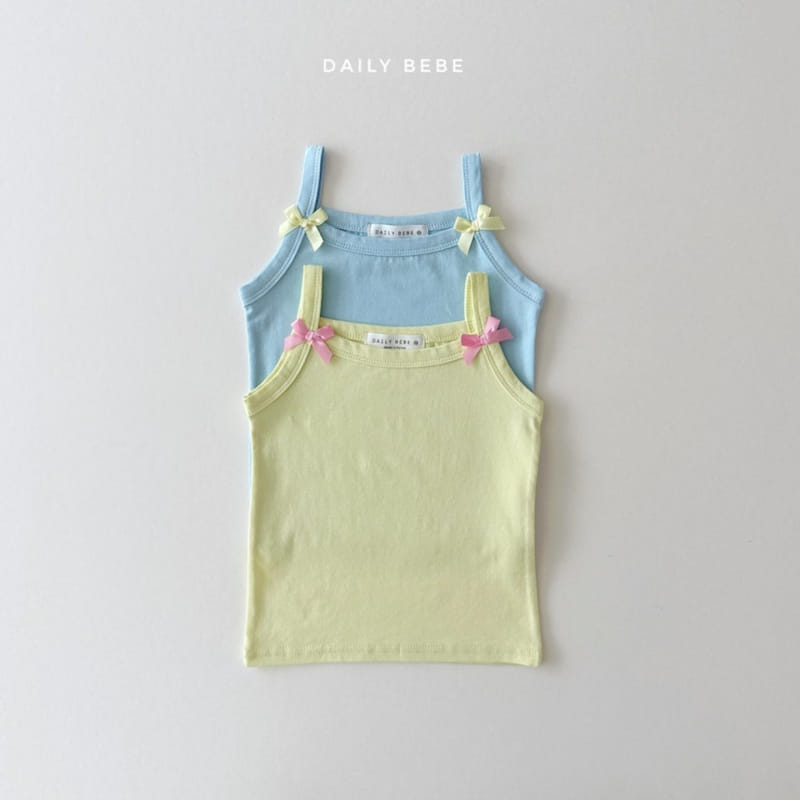 Daily Bebe - Korean Children Fashion - #kidsstore - Ribbon String Sleeveless Tee