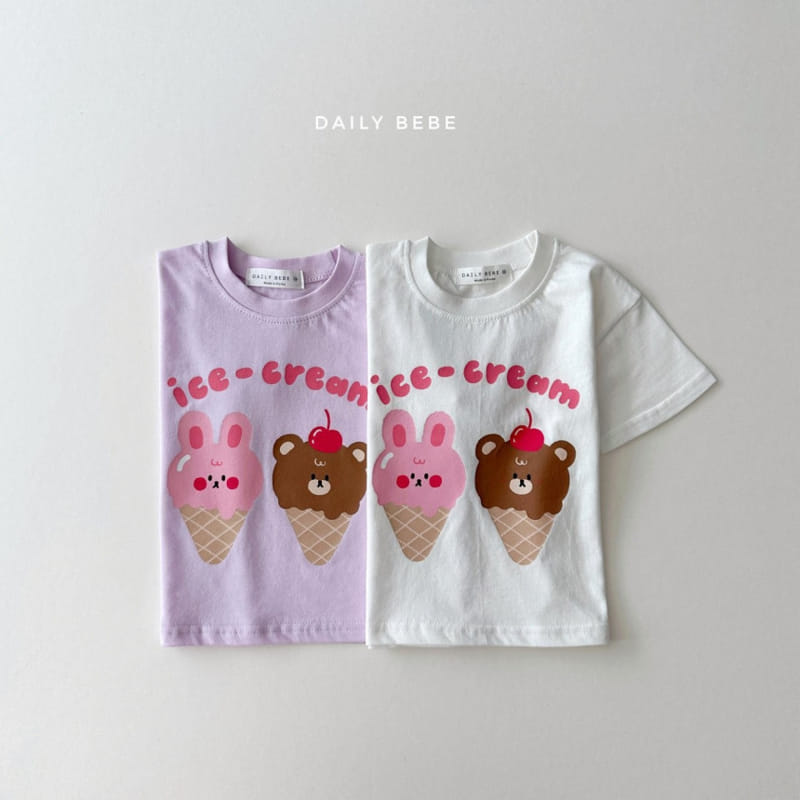 Daily Bebe - Korean Children Fashion - #kidzfashiontrend - Icecream Tee