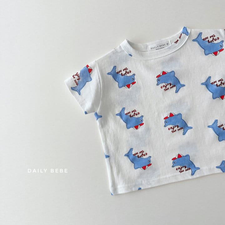 Daily Bebe - Korean Children Fashion - #minifashionista - Pattern Short Sleeve Tee - 10