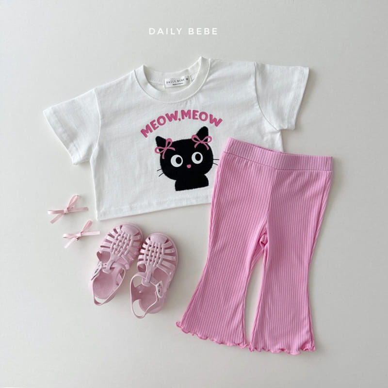 Daily Bebe - Korean Children Fashion - #prettylittlegirls - Cat Crop Top - 6