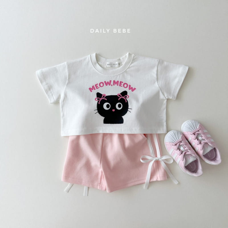 Daily Bebe - Korean Children Fashion - #toddlerclothing - Cat Crop Top - 8