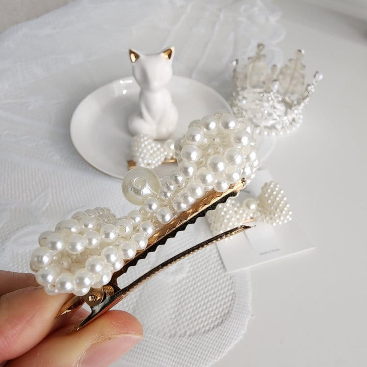 Dalla - Korean Children Fashion - #Kfashion4kids - Solid Pearl Pin - 7