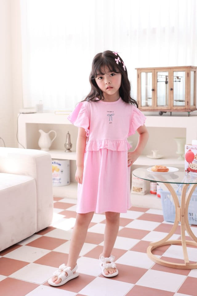 Dalla - Korean Children Fashion - #Kfashion4kids - Frill Daily One-Piece - 3