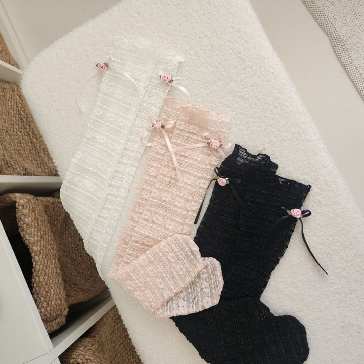 Dalla - Korean Children Fashion - #childrensboutique - Lace Knee Socks - 3