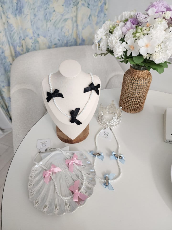 Dalla - Korean Children Fashion - #kidsstore - Ribbon Necklace - 7
