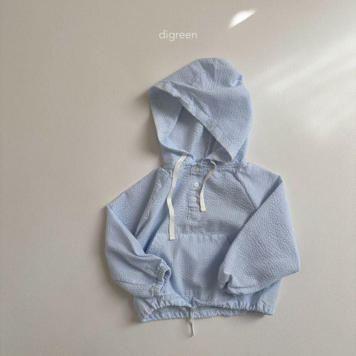 Digreen - Korean Children Fashion - #Kfashion4kids - Seersucker Hoody - 9