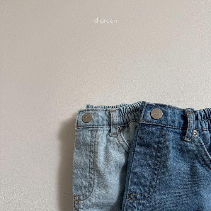 Digreen - Korean Children Fashion - #Kfashion4kids - Bermuda Denim Pants - 5