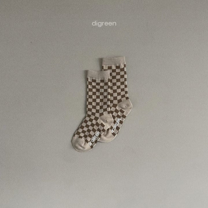 Digreen - Korean Children Fashion - #childofig - Checker Socks - 10