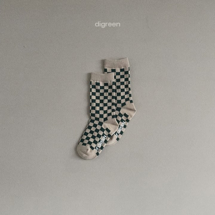 Digreen - Korean Children Fashion - #childofig - Checker Socks - 9