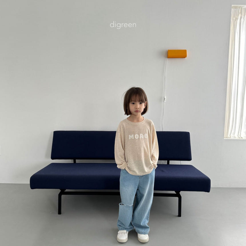 Digreen - Korean Children Fashion - #childrensboutique - Cutting Denim Pants - 3