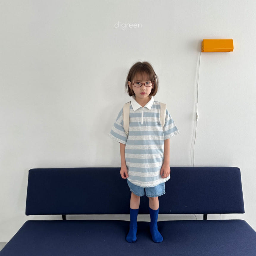 Digreen - Korean Children Fashion - #fashionkids - ST Collar Long Tee - 5