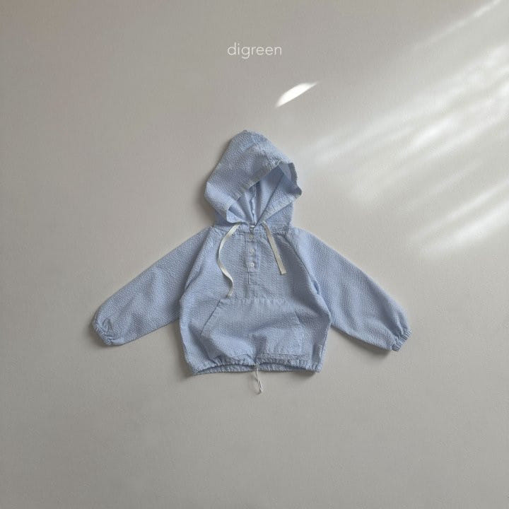 Digreen - Korean Children Fashion - #kidsshorts - Seersucker Hoody - 6