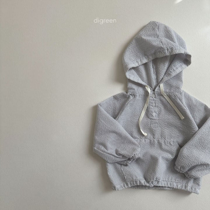 Digreen - Korean Children Fashion - #kidzfashiontrend - Seersucker Hoody - 8