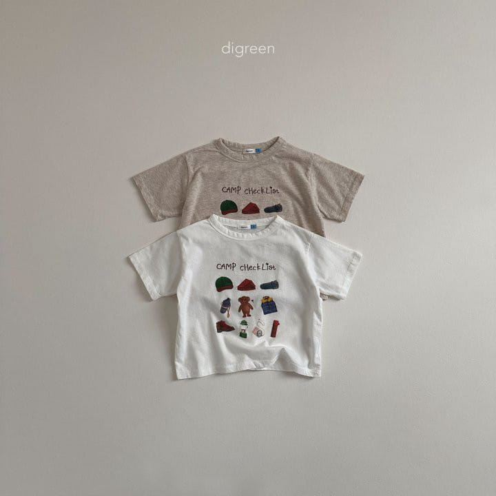 Digreen - Korean Children Fashion - #littlefashionista - Camping Tee - 2