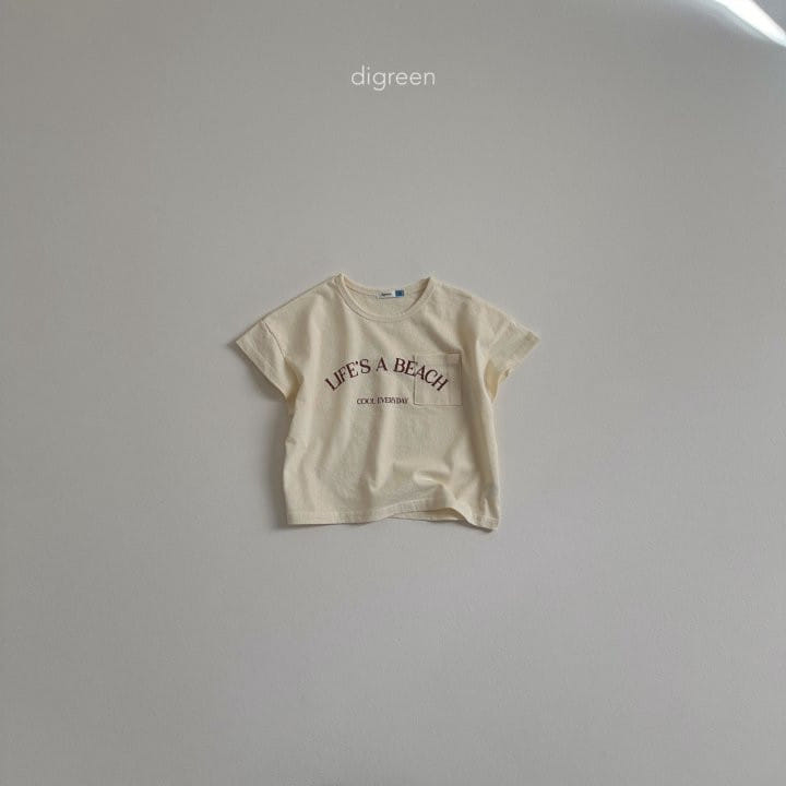 Digreen - Korean Children Fashion - #littlefashionista - Short Sleeve Pocket Tee - 5