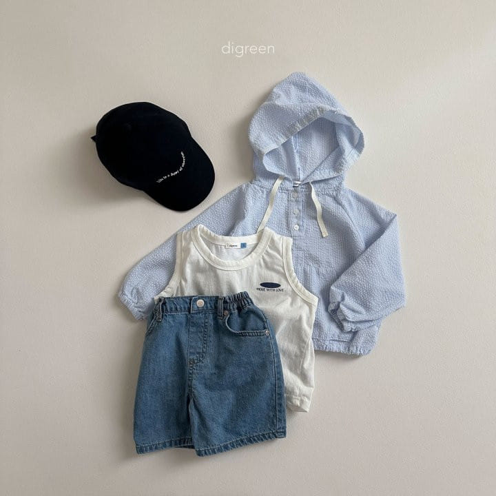 Digreen - Korean Children Fashion - #magicofchildhood - Seersucker Hoody - 11