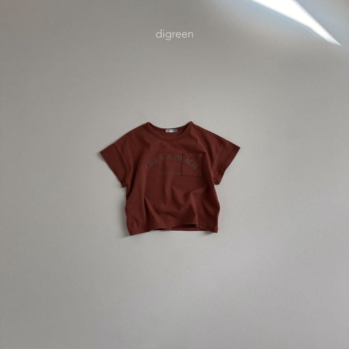 Digreen - Korean Children Fashion - #magicofchildhood - Short Sleeve Pocket Tee - 6