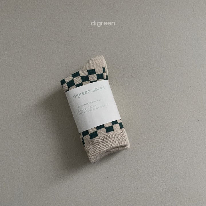 Digreen - Korean Children Fashion - #magicofchildhood - Checker Socks - 6