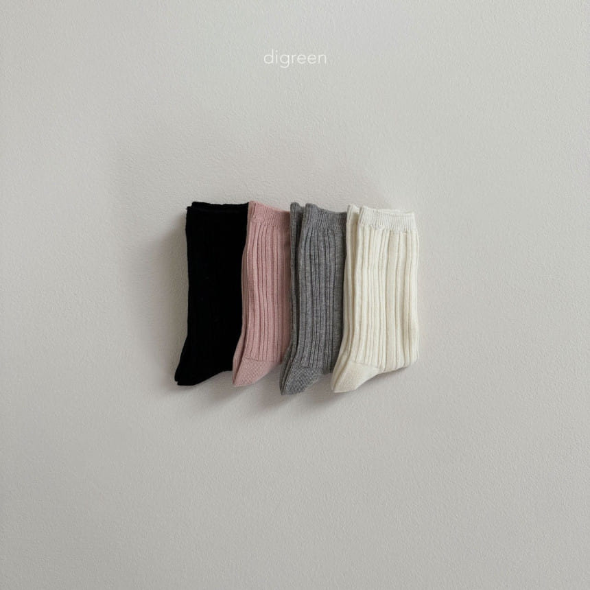 Digreen - Korean Children Fashion - #magicofchildhood - Natural Socks - 4