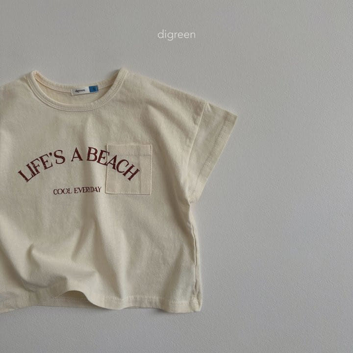 Digreen - Korean Children Fashion - #minifashionista - Short Sleeve Pocket Tee - 7