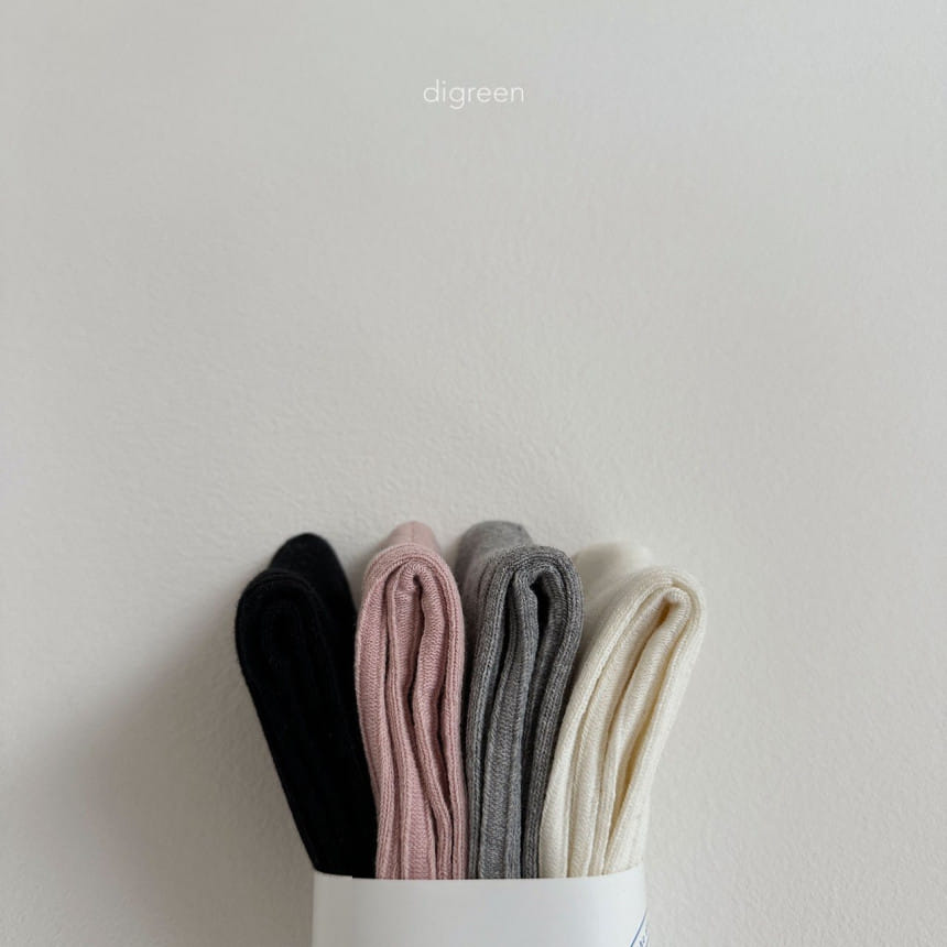 Digreen - Korean Children Fashion - #prettylittlegirls - Natural Socks - 5