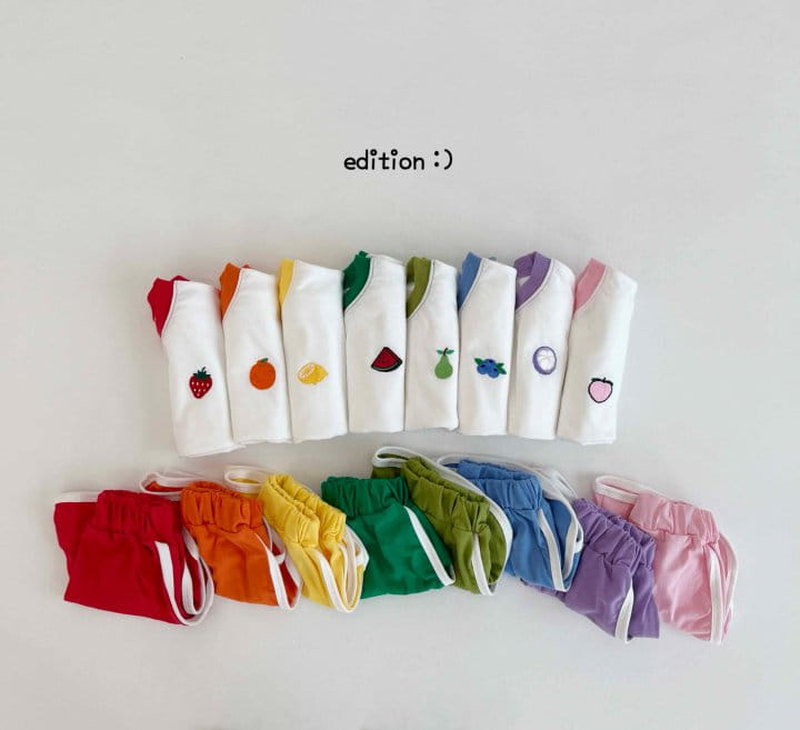 Edition - Korean Children Fashion - #minifashionista - Fruit Top Bottom Set - 2