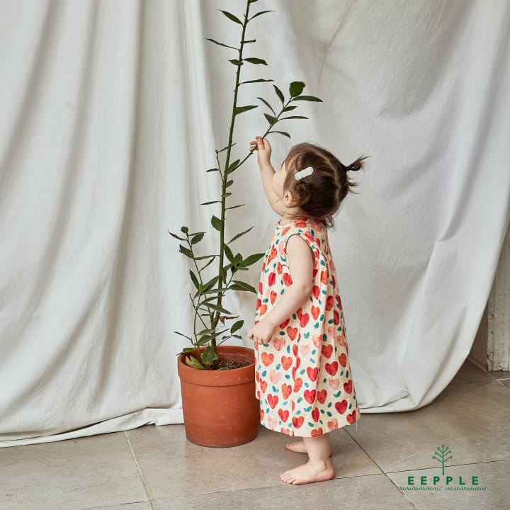 Eepple - Korean Children Fashion - #childofig - Heart One-Piece - 5