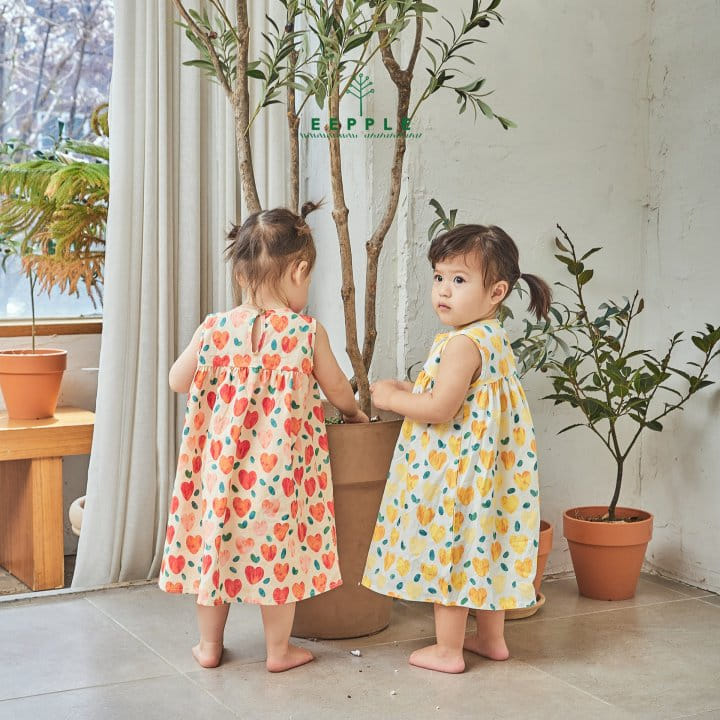 Eepple - Korean Children Fashion - #discoveringself - Heart One-Piece - 9