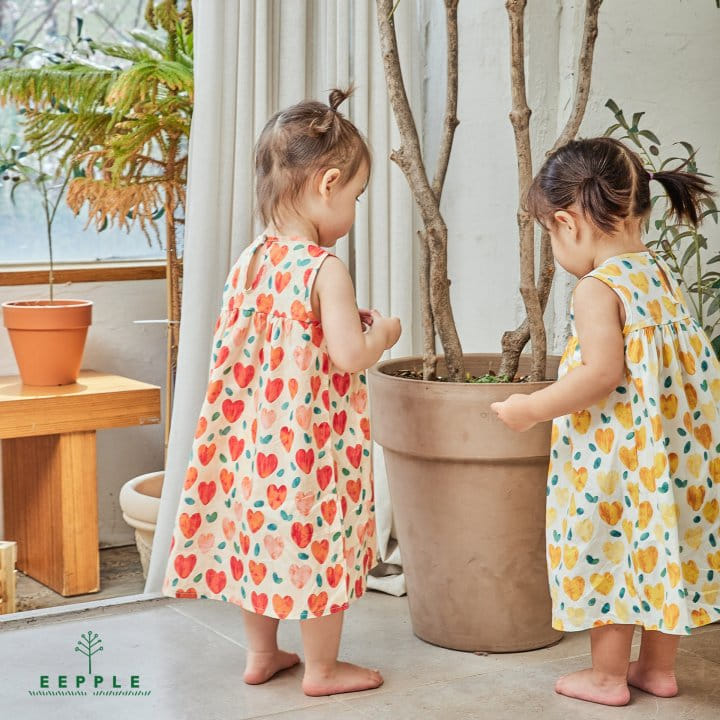 Eepple - Korean Children Fashion - #fashionkids - Heart One-Piece - 10