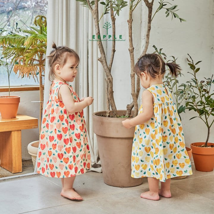 Eepple - Korean Children Fashion - #magicofchildhood - Heart One-Piece - 2