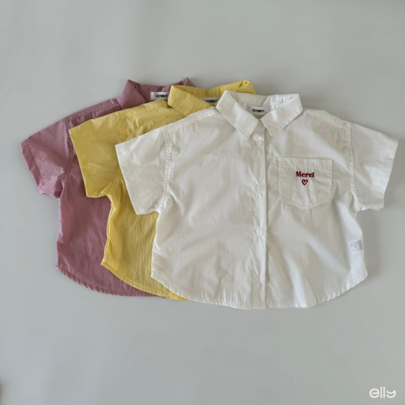 Ellymolly - Korean Children Fashion - #designkidswear - Cream Crunch Shirt - 2